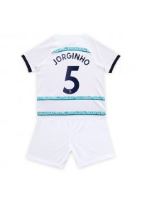 Chelsea Jorginho #5 Babytruitje Uit tenue Kind 2022-23 Korte Mouw (+ Korte broeken)